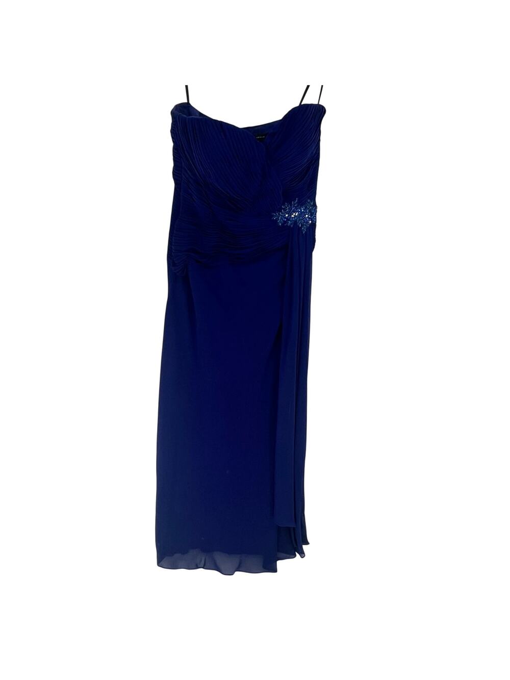 Alyce Jean de Lys Cobalt Blue Strapless Formal Gown Size 12